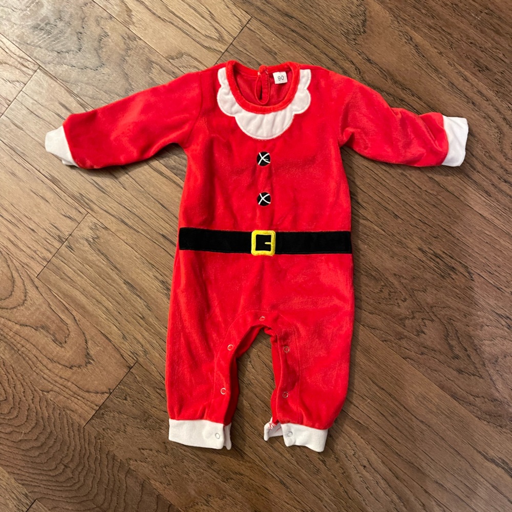 Santa Claus Christmas outfit onesie